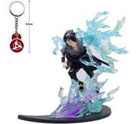 Naruto Shippuden Naruto Uzumaki Uchiha Sasuke 17cm avec portes clés naruto G