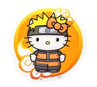 Luminaire Mural Neon - Naruto Shippuden X Hello Kitty - Naruto Jaune G