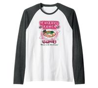 Naruto Shippuden Pink Airbrush Ramen Bowl Anime Manche Raglan