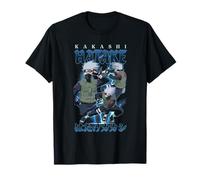 Naruto Shippuden Retro Kakashi Lightning Poses Anime T-Shirt