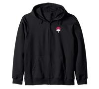 Naruto Shippuden Sasuke Uchiha Icon Front and Back Anime Sweat à Capuche