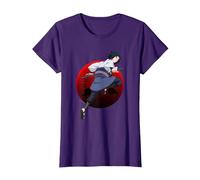 Naruto Shippuden Sasuke with Sharingan Anime T-Shirt, Femme, Violet, S