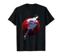 Naruto Shippuden Sasuke with Sharingan Anime T-Shirt, Homme, Noir, XL