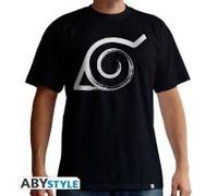 Naruto Shippuden - T-Shirt Homme Noir Konoha Taille M
