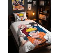 Aymax Parure de lit Naruto Shippuden réversible Housse 140x200 Taie 65x65 Oeko-TEX Coton Polyester