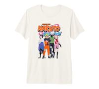 Naruto Shippuden Team 7 with Naruto Logo Anime T-Shirt Haut de Gamme