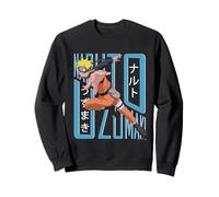Naruto Shippuden Uzumaki Action Pose with Name Anime Sweatshirt