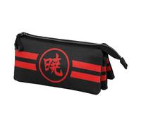 Naruto Sunrise Trousse Triple ECO, Noir Noir