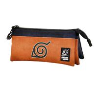 Karactermania Trousse Triple Naruto Symbol ECO Matériau recyclé hydrofuge Orange Enfant