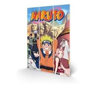 Naruto Tableau En Bois The Hidden Leaf Village 20 X 30 Cm