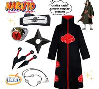 NARUTO Uchiha Itachi costume de cosplay de dessin animé créatif bidimensionnel personnalité anime Akatsuki cape d'organisation périphérique NARUTO-3