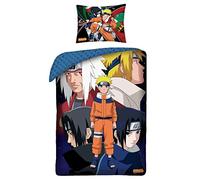 Naruto Uzumaki Housse de Couette 140x200 + Taie 65x65 Coton Cadeau