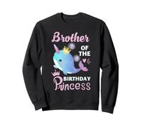 Narval Anniversaire Princesse Frère Mignon Océan Party Humour Art Sweatshirt