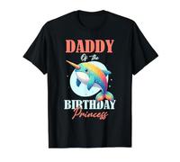 Narval Anniversaire Princesse Mignon Océan Party Humour Art T-Shirt Graphique avec Valeur