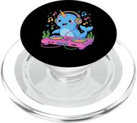Narval DJ Avec Casque Écoute Musique PopSockets PopGrip pour MagSafe