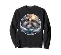 Narval Observateur des Baleines Licorne des Mers Famille de Baleine dans l'océan Sweatshirt