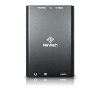 Narvitech NJ300 Carte de Capture Externe 4K60 Passthrough, Stream and Record en 1080P60 avec Latence Ultra-Faible sur PS5, PS4, Xbox Series X/S, OBS et Plus, sur PC et Mac. Prend en Charge la Capture