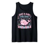 Narwhal Marine Mammal Lover, Just A Girl Who Loves Narwhals Débardeur