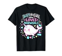 Narwhal Marine Mammal Lover, Just A Girl Who Loves Narwhals T-Shirt
