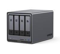 NAS 4 Baies - NASync DXP4800 Plus, Pentium Gold 8505 5 cours, 8 Go DDR5, 128 Go SSD, 10GbE + 2,5GbE, 2x M.2 NVMe, HDMI 4K, sans disque