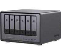 NAS 6 Baies - UGREEN NASync DXP6800 Pro, Intel i5 1235U 10 cœurs, 8 Go DDR5, 128 Go SSD, 2x 10GbE, 2x M.2 NVMe, HDMI 8K, sans disque Or