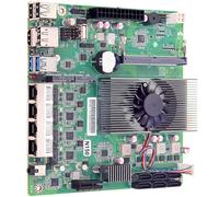 NAS Carte Mère avec N150 Processeur(Mise à Niveau N100), Mini ITX Carte Mere, Mini ITX Board DDR5 pour NAS Serveur DIY avec CPU Ventilateur sans RAM, sans Stockage