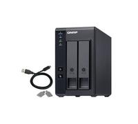 QNAP TR-002 Boîtier de disques de stockage Boîtier disque dur/SSD Noir 2.5/3.5"