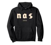 Nas Symboles Impression Arrière Musique Rap Design Avant Sweat à Capuche