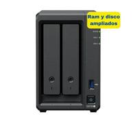 NAS Synology Diskstation DS725+- 2 Bahías 3.5'- 2.5'- 8GB DDR4- 8TB- Formato Torre