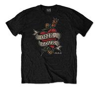 Nas - T-Shirt # S Black Unisex # Love Tattoo [Import]