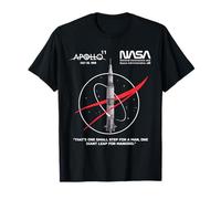 NASA Apollo 11 Mission Saturn V Fusée Worm Logo T-Shirt