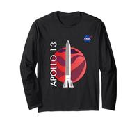 NASA Apollo 13 Mission Meatball Logo Manche Longue