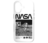 NASA Apollo Mission Astronaute Lune Worm Logo Coque pour iPhone 17