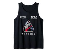 NASA Artemis II Mission Patch Worm et ESA Logo Débardeur