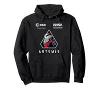 NASA Artemis II Mission Patch Worm et ESA Logo Sweat à Capuche