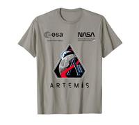 NASA Artemis II Mission Patch Worm et ESA Logo T-Shirt