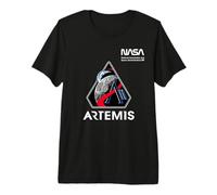 NASA Artemis II Mission Patch Worm Logo T-Shirt Haut de Gamme