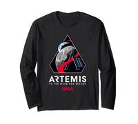 NASA Artemis II Patch Logo to The Moon and Beyond Space Manche Longue