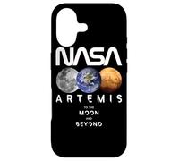 NASA Artemis Mission Terre Lune Mars Worm Logo Coque pour iPhone 17
