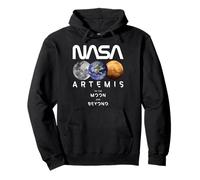 NASA Artemis Mission Terre Lune Mars Worm Logo Sweat à Capuche