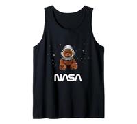 NASA Astronaute Ours en Peluche Mignon Casque Worm Logo Débardeur