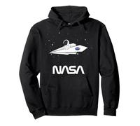 NASA Astronaute vole dans un avion en papier Worm Logo Sweat à Capuche