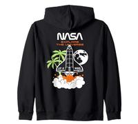 NASA - Fusée Explorez l'univers, Blanc Sweat à Capuche