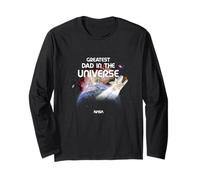 NASA Greatest Dad in The Universe Father's Day Space Science Manche Longue