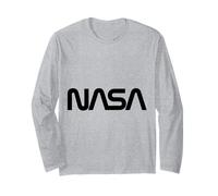 NASA - Logo rétro en Forme de ver Manche Longue