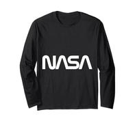 NASA - Logo rétro en Forme de ver Manche Longue