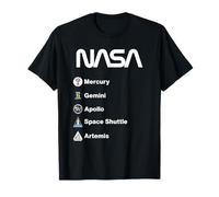 NASA Mission Mercury Gemini Apollo Space Shuttle Artemis T-Shirt