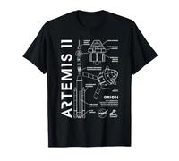 NASA Orion Artemis II Diagram Space Exploration Science T-Shirt