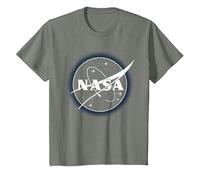 NASA Particle Logo T-Shirt, Enfant, Vert Kaki chiné, 3 Ans