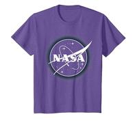 NASA Particle Logo T-Shirt, Enfant, Violet Chiné, 3 Ans